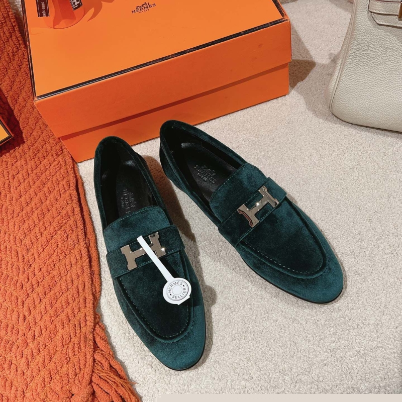 H**mes leather shoes